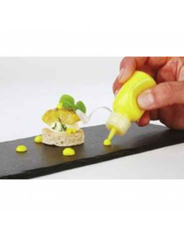 Flacone dosatore in polietilene trasparente - capacità ml 30 - diametro cm Ø 3 - altezza cm 8,5