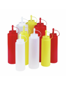 Flacone dosatore in polietilene, colore giallo - capacità ml 720