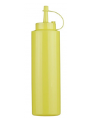 Flacone dosatore in polietilene, colore giallo - capacità ml 720