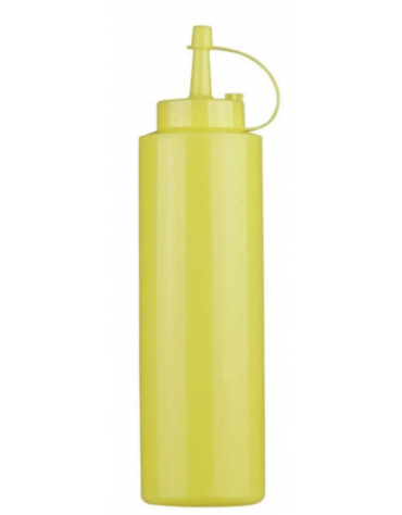 Flacone dosatore in polietilene, colore giallo - capacità ml 720