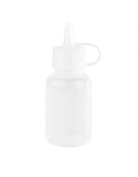 Flacone dosatore in polietilene trasparente - capacità ml 50 - diametro cm Ø 3,5 - altezza cm 9,5