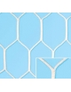 Coppia reti calcio esagonale,in treccia di nylon, regolamentare,diam.mm. 3,5 , dimensioni metri 7,50x2,5h