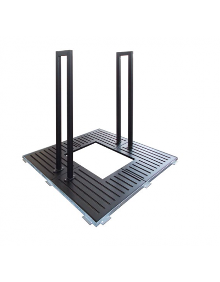 Salvapiante verticale alto per griglia salvapiante, in acciaio zincato e verniciato - cm L29xH140 - Griglia esclusa