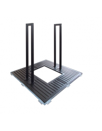 Salvapiante verticale alto per griglia salvapiante, in acciaio zincato e verniciato - cm L29xH140 - Griglia esclusa