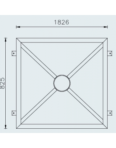 Barriera in tubolare acciaio zincato e verniciato - Pannello interasse - cm 182,6x82,5h