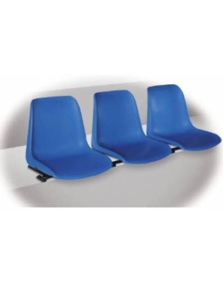 Scocca sedia seggiolino in plastica per panchine o tribune - Fissaggio con vite - Vari colori disponibili