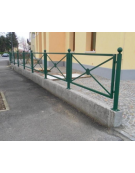 Pannello interasse per barriera in tubolare acciaio zincato e verniciato - cm 182,6x82,5h