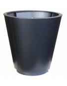 Fioriera conica realizzata in acciaio inox - cm 50x50x50h