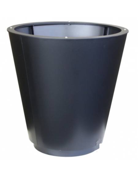 Fioriera conica realizzata in acciaio inox - cm 50x50x50h