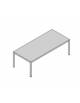 Tavolo riunioni gamba alluminio - cm 220x100x74h