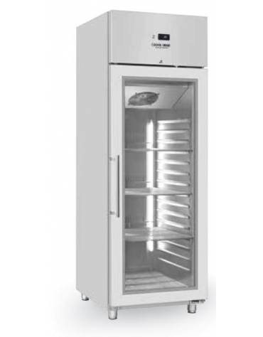 Armadio refrigerato in acciaio inox AISi 304, refrigerazione ventilata, temperatura - 15/-18°C - cm 70x82x205h