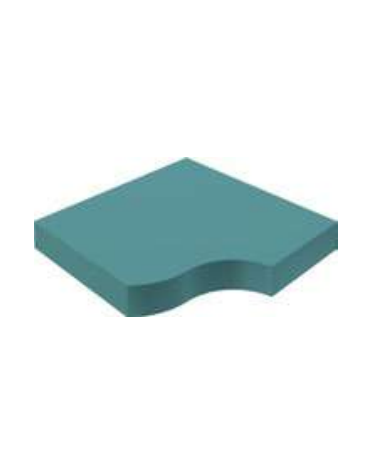 MATERASSO TERRE ALTE 1 IGNIFUGO IN CLASSE 1IM COLORE VERDE - CM 180x180x20h - CONFORME AI CAM