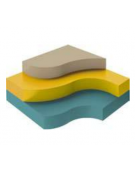 MATERASSI TERRE ALTE LARGE IGNIFUGO IN CLASSE 1IM - CM 180x180x20h / CM 180x180x20h / CM 140x120x20h - CONFORME AI CAM