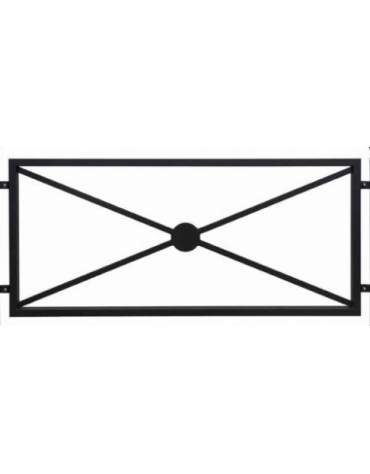 Pannello interasse per barriera in tubolare acciaio zincato e verniciato - cm 182,6x82,5h