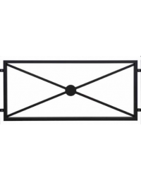 Pannello interasse per barriera in tubolare acciaio zincato e verniciato - cm 182,6x82,5h