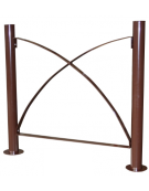 Pannello interasse per barriera in tubolare acciaio zincato e verniciato - cm 92x75h