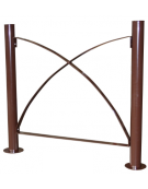 Pannello interasse per barriera in tubolare acciaio zincato e verniciato - cm 192x75h