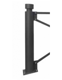 Supporto di testa da inghisare per barriera in tubolare acciaio zincato e verniciato - cm &Oslash;10,2x120h