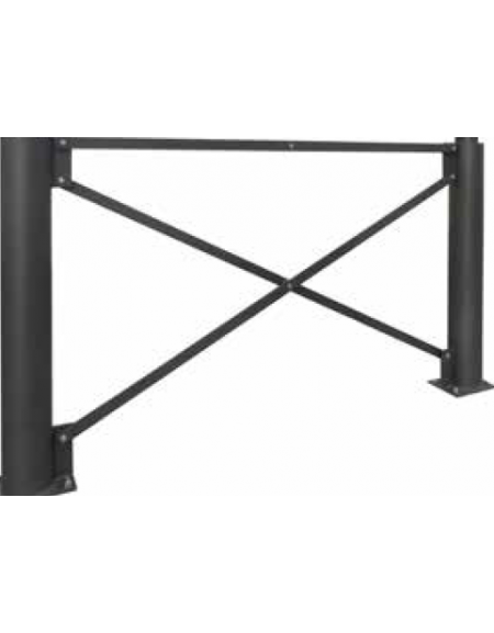 Pannello interasse per barriera in tubolare acciaio zincato e verniciato - cm 99,3x85,8h