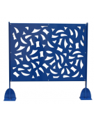 Barriera modulare da 100 cm con 2 supporti da tassellare, realizzata in acciaio zincato e verniciato - cm 115x100h