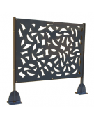 Barriera modulare da cm 200 con 2 supporti da tassellare, realizzata in acciaio zincato e verniciato - cm 215x100h