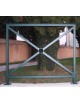 Barriera standard realizzata in acciaio zincato e verniciato - lunghezza cm 150 - Da tassellare