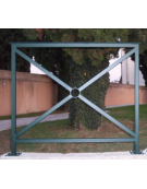 Barriera standard realizzata in acciaio zincato e verniciato - lunghezza cm 150 - Da inghisare