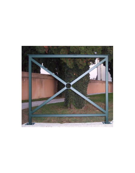 Barriera standard realizzata in acciaio zincato e verniciato - lunghezza cm 200 - Da tassellare