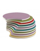 SET DI 9 MATERASSI ARCOBALENO IN CLASSE 1IM - cm Ø 60 - PRIVI DI PVC ED IGNIFUGHI IN CLASSE 1IM - CONFORME AI CAM