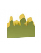 FIGURA CONFINE IGNIFUGO IN CLASSE 1IM - cm 60x20x25/45h - CONFORME AI CAM