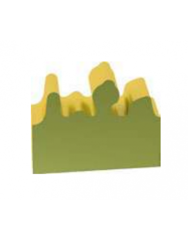 FIGURA CONFINE IGNIFUGO IN CLASSE 1IM - cm 60x20x25/45h - CONFORME AI CAM