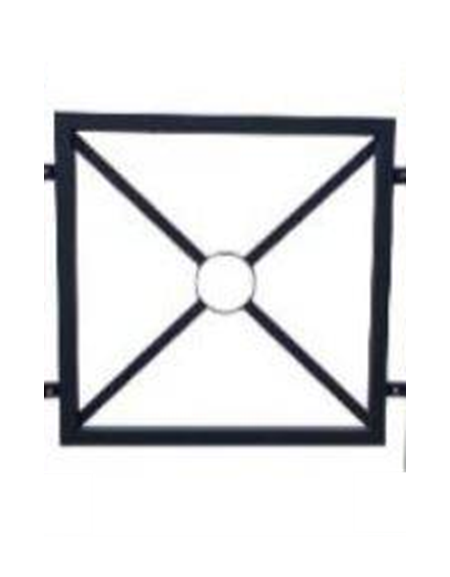 Barriera in tubolare acciaio zincato e verniciato - Pannello interasse - cm 82,6x82,5h