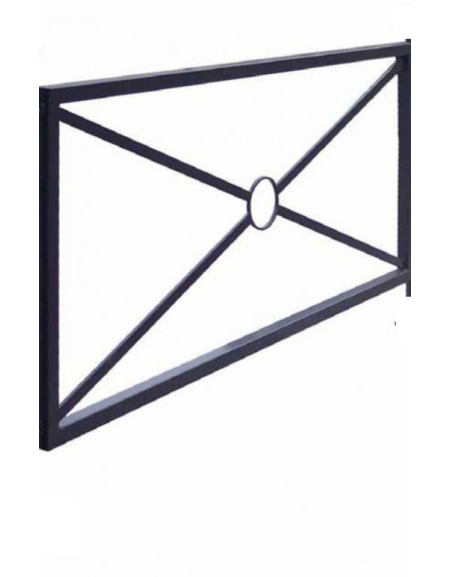 Barriera in tubolare acciaio zincato e verniciato - Pannello interasse - cm 182,6x82,5h