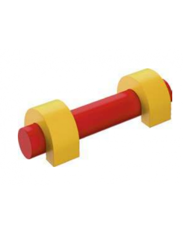 TRONCO MORBIDO IGNIFUGO IN CLASSE 1IM - cm Ø30x180 / cm 30x60x45h (spessore 15 cm) - CONFORME AI CAM