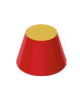 TRONCO CONICO BICOLORE MORBIDO IGNIFUGO IN CLASSE 1IM - cm base max ø 40 - cm base min ø 25 - cm 25h - CONFORME AI CAM