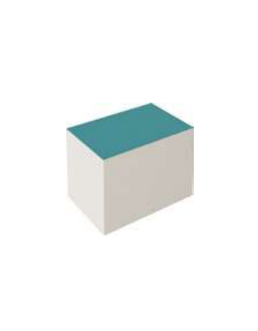 PANCA ALTA LARGE MORBIDA PER BAMBINI IGNIFUGA IN CLASSE 1IM - cm 120x40x42h - CONFORME AI CAM