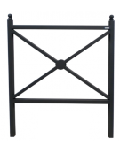 Barriera realizzata in acciaio zincato e verniciato con supporto di testa - da tassellare - cm 152x110h