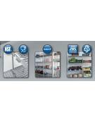 Scaffale per alimenti con montanti in acciaio inox e 4 ripiani forati in polietilene - cm 170x40x180h - Portata Kg 150 per piano