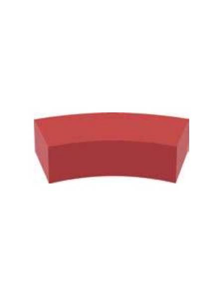 PANCA CURVA LOW MORBIDA PER BAMBINI - IGNIFUSO IN CLASSE 1IM - CM 110x40x24h - CONFORME AI CAM