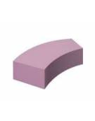 PANCA SAGOMATA HIGH MORBIDA PER BAMBINI - IGNIFUGA IN CLASSE 1IM - cm 110x35/45x42h - CONFORME AI CAM