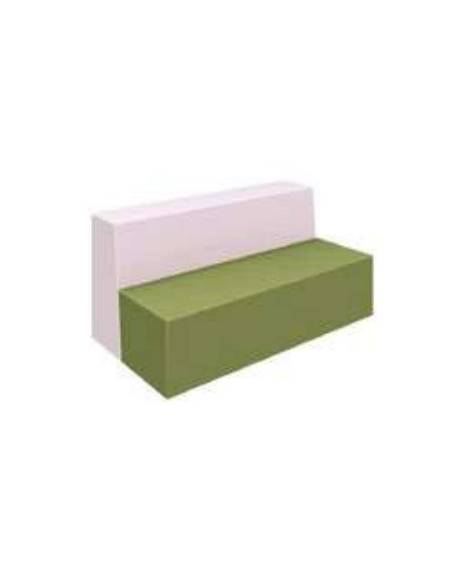 DIVANETTO HIGH PER BAMBINI PRIVO DI PVC ED IGNIFUGO IN CLASSE 1IM - cm 100x60x42/72h - CONFORME AI CAM