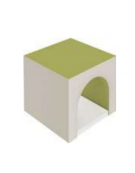 GALLERIA MORBIDA CON MATERASSO PER BAMBINI IGNIFUGA IN CLASSE 1IM - cm 60x60x52h - CONFORME AI CAM