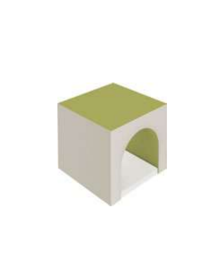 GALLERIA MORBIDA CON MATERASSO PER BAMBINI IGNIFUGA IN CLASSE 1IM - cm 60x60x52h - CONFORME AI CAM