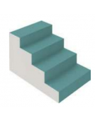 SCALA ALTA MORBIDA IN RIVESTIMENTO IGNIFUGO CLASSE 1IM - cm 90x60x13/26/39/52h - CONFORME AI CAM