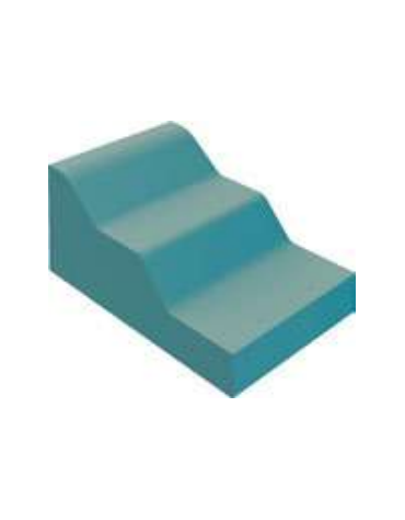 DISEQUILIBRIO 2 MORBIDO PER BAMBINI  IGNIFUGO IN CLASSE 1IM - cm 90x60x13/39h - CONFORME AI CAM