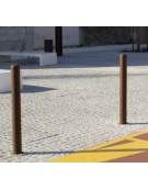 Dissuasore realizzato in tubolare di acciaio zincato e verniciato, da inghisare - cm Ø7,6x122h