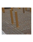 Dissuasore quadro in acciaio zincato e verniciato, da inghisare - cm 10x120h