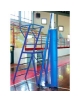 Coppia protezioni per impianti pallavolo, con chiusura con velcro