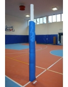 Impianto pallavolo monotubolare in alluminio con bussole
