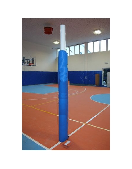 Impianto pallavolo monotubolare in alluminio con bussole